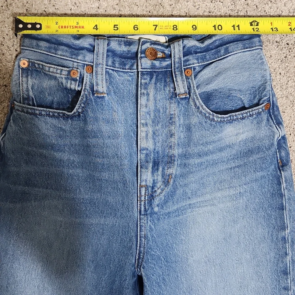 Madewell The Highest-Rise Momjean in Glencoe Wash Size 25 - Picture 12 of 14